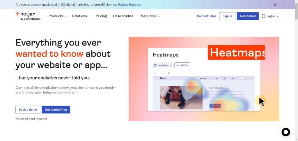 Hotjar – Excellent for User Insights and Behavioral Tracking