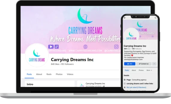 Carrying Dreams Social Media Small Business