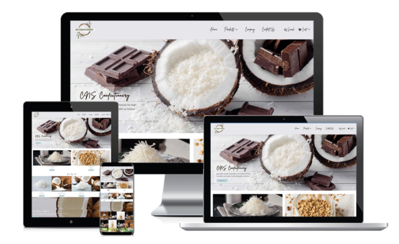 CNS Confectionery Products Web Design Retail