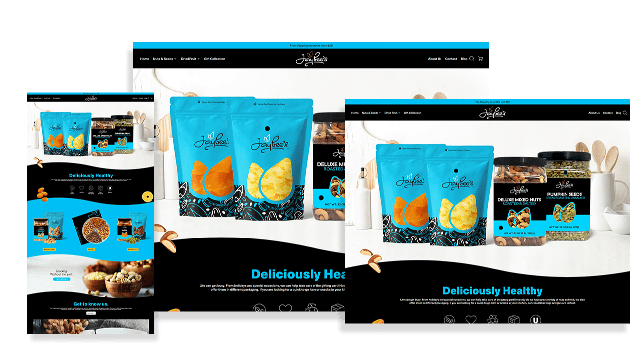 Jaybee’s Nuts & Dried Fruit Navigation and Interaction Enhancements
