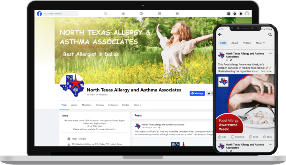 North Texas Allergy & Asthma Associates Social Media Medical & Healthcare