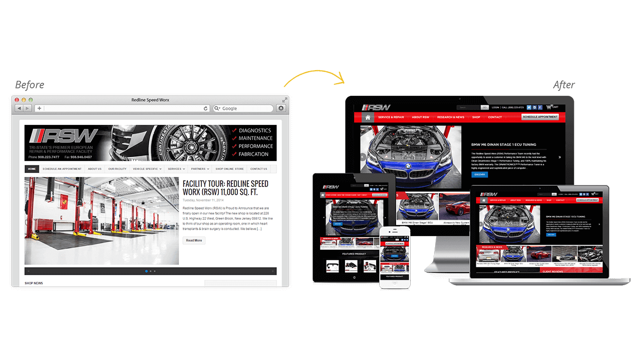 Redline Speed Worx Car Repair Shop Digital Marketing SEO PPC