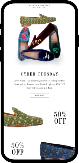 Stubbs Wootton Cyber Tuesday Email